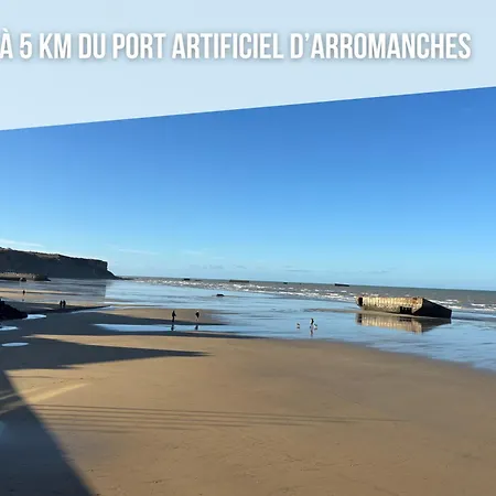 Prázdninový dům Pti Nel, Charmante Maison 100 M D 'asnelles 3 Chambres, Belle Piece De Vie, Au Coeur Des Plages Du Debarquement Proche Arromanches Et Bayeux , Jardin, Terrasse En Bois Amenagee, Parking Privatif, Commerces Et Restaurants A 10 Mn A Pied *